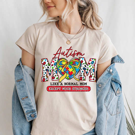 Autism Mom Red Tee